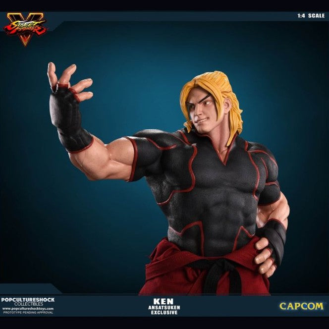 Street Fighter - Exclusive 1/4 Scale Ken Masters Ansatusken Statue