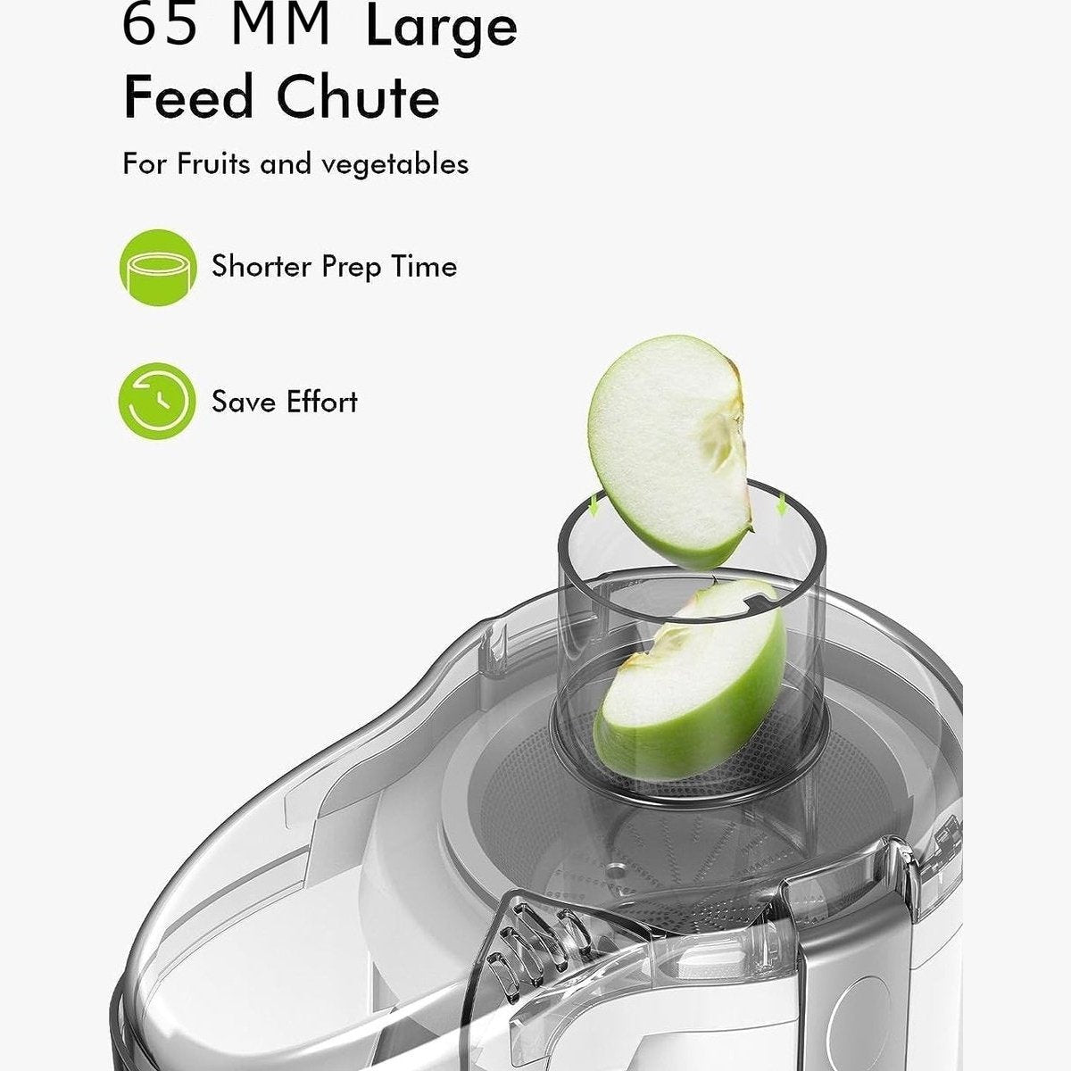 Royalty Line - Slow Juicer / 600 mL Juice Cup And 1 Liter Pulp Reservoir /3 Speeds / 450W