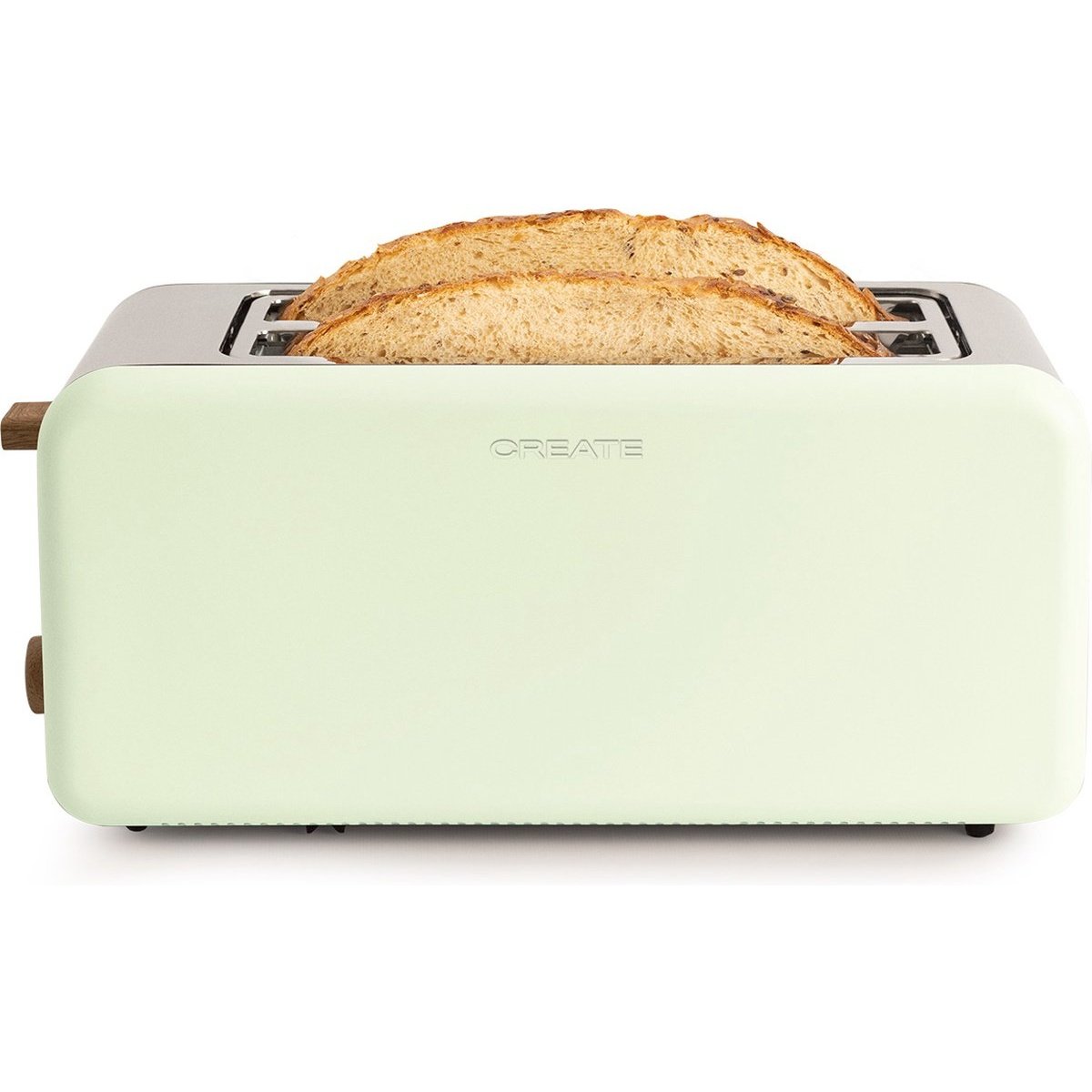 Create - Toast Retro XL Slotted Toaster / 1500W/ Pastel Green