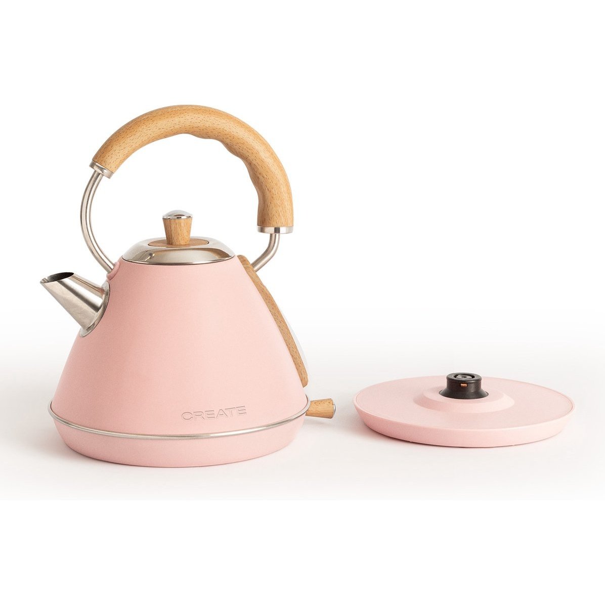 Create - Electric Water Kettle 1L Pastel Pink / Fast Boiling