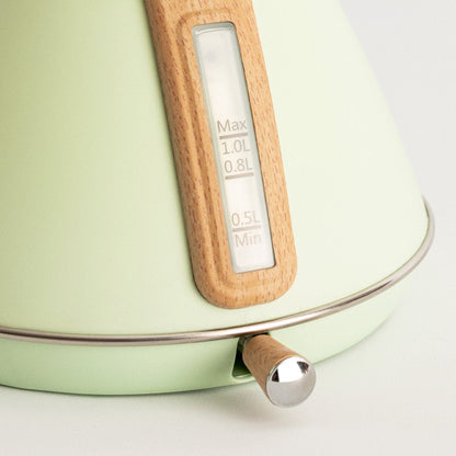 Create - Electric Water Kettle 1L Pastel Green / Fast Boiling