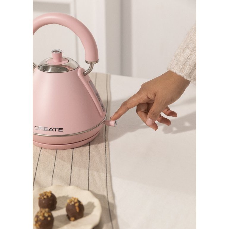 Create - Electric Water Kettle 1L Pink / Fast Boiling