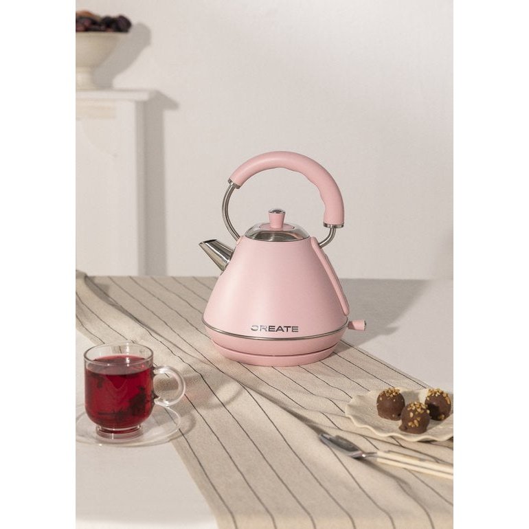 Create - Electric Water Kettle 1L Pink / Fast Boiling