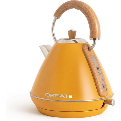 Create - Electric Water Kettle 1.7L Yellow / Fast Boiling / 2200W