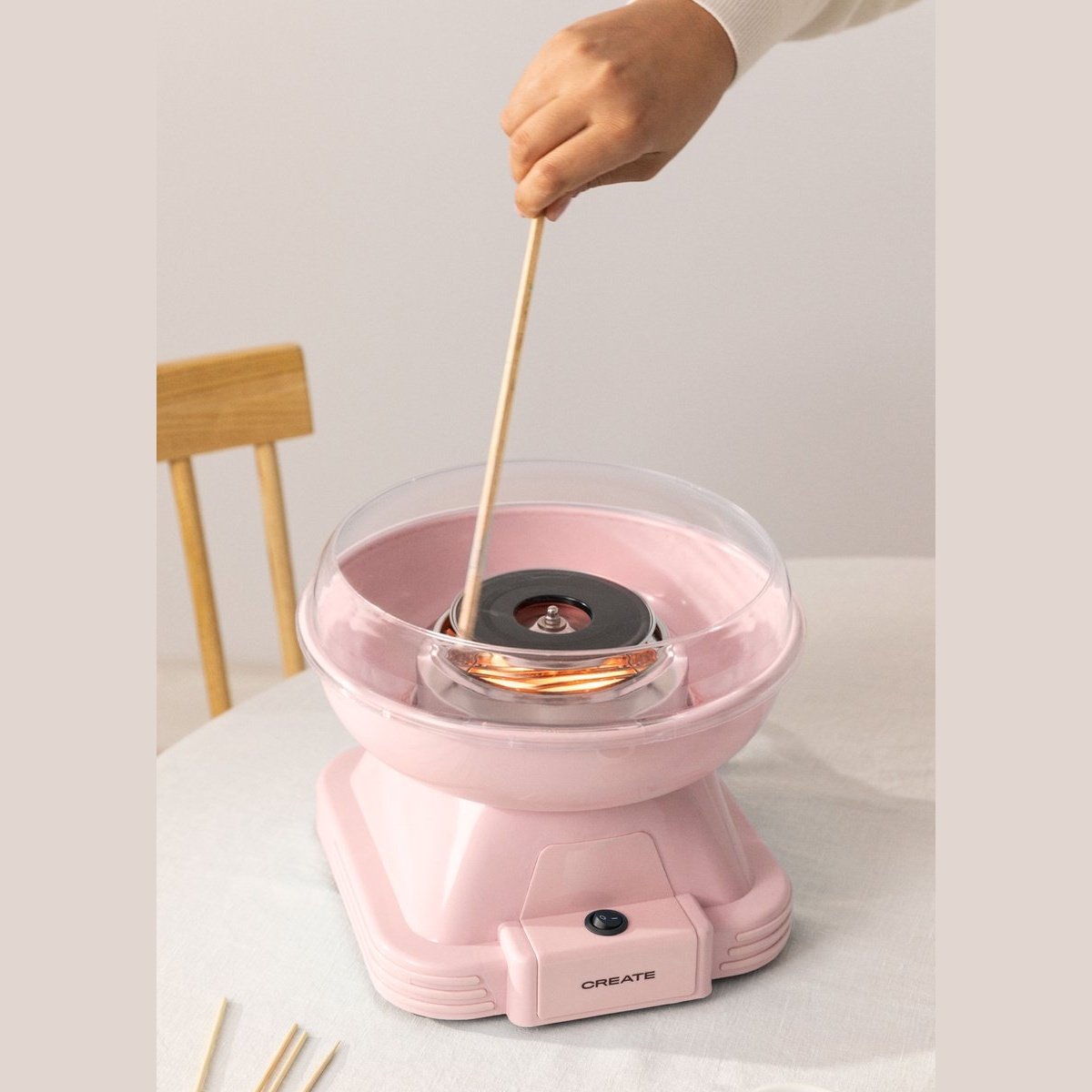 Create - Cotton Candy Machine/ 500w / Pastel Pink