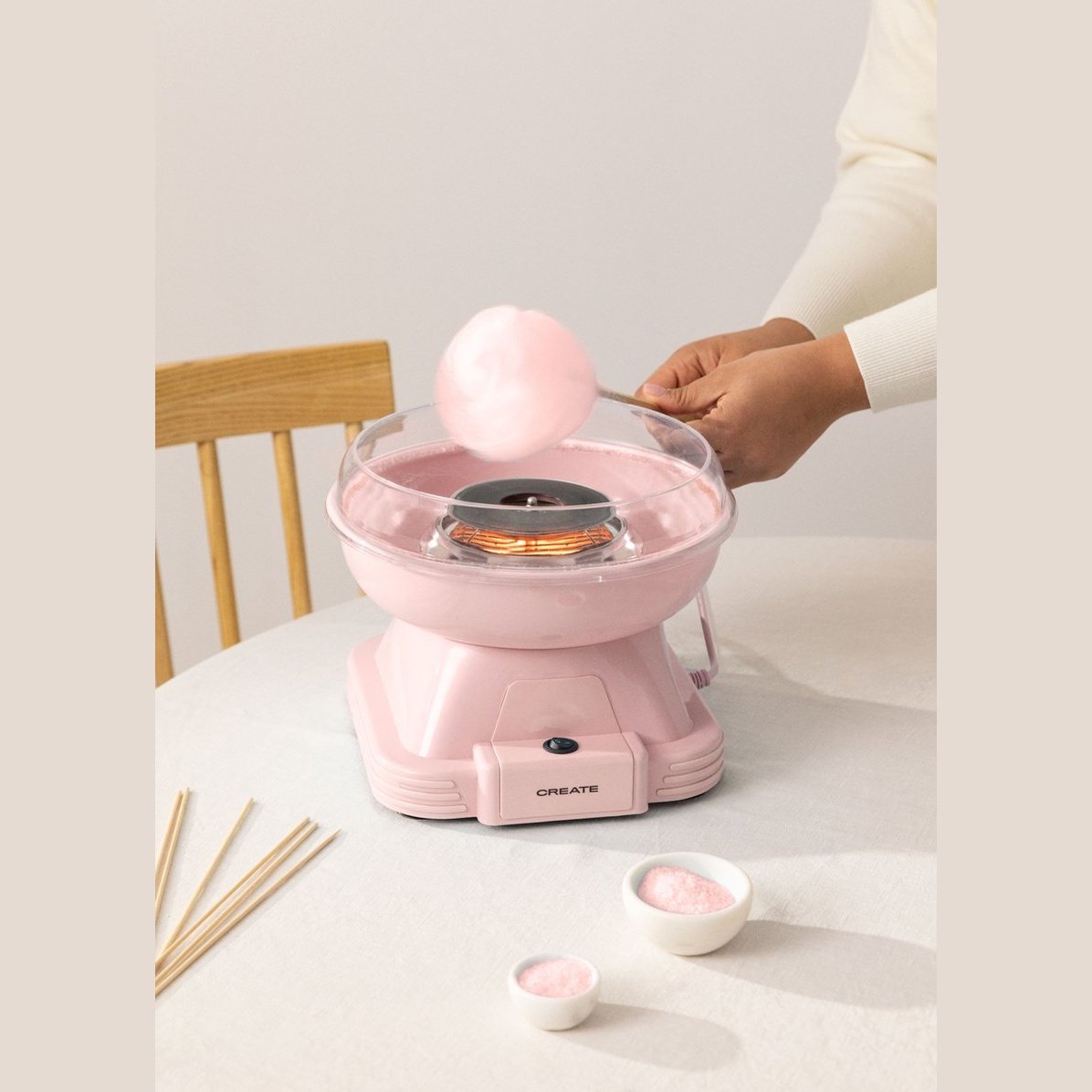 Create - Cotton Candy Machine/ 500w / Pastel Pink