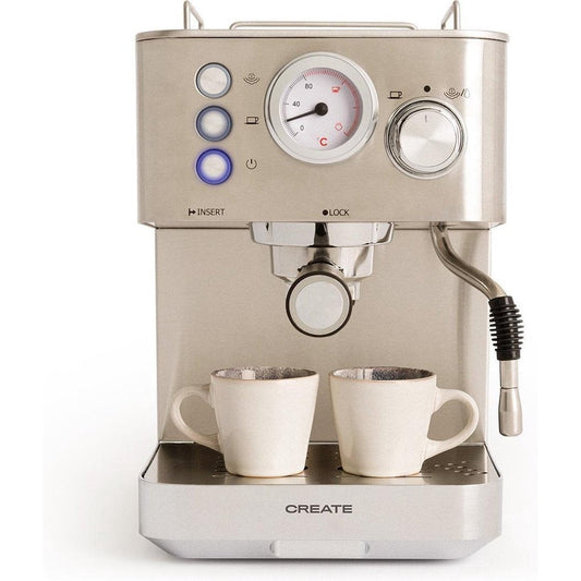 Create - Thera Classic Espresso Coffee Machine / 20 Bars / Silver