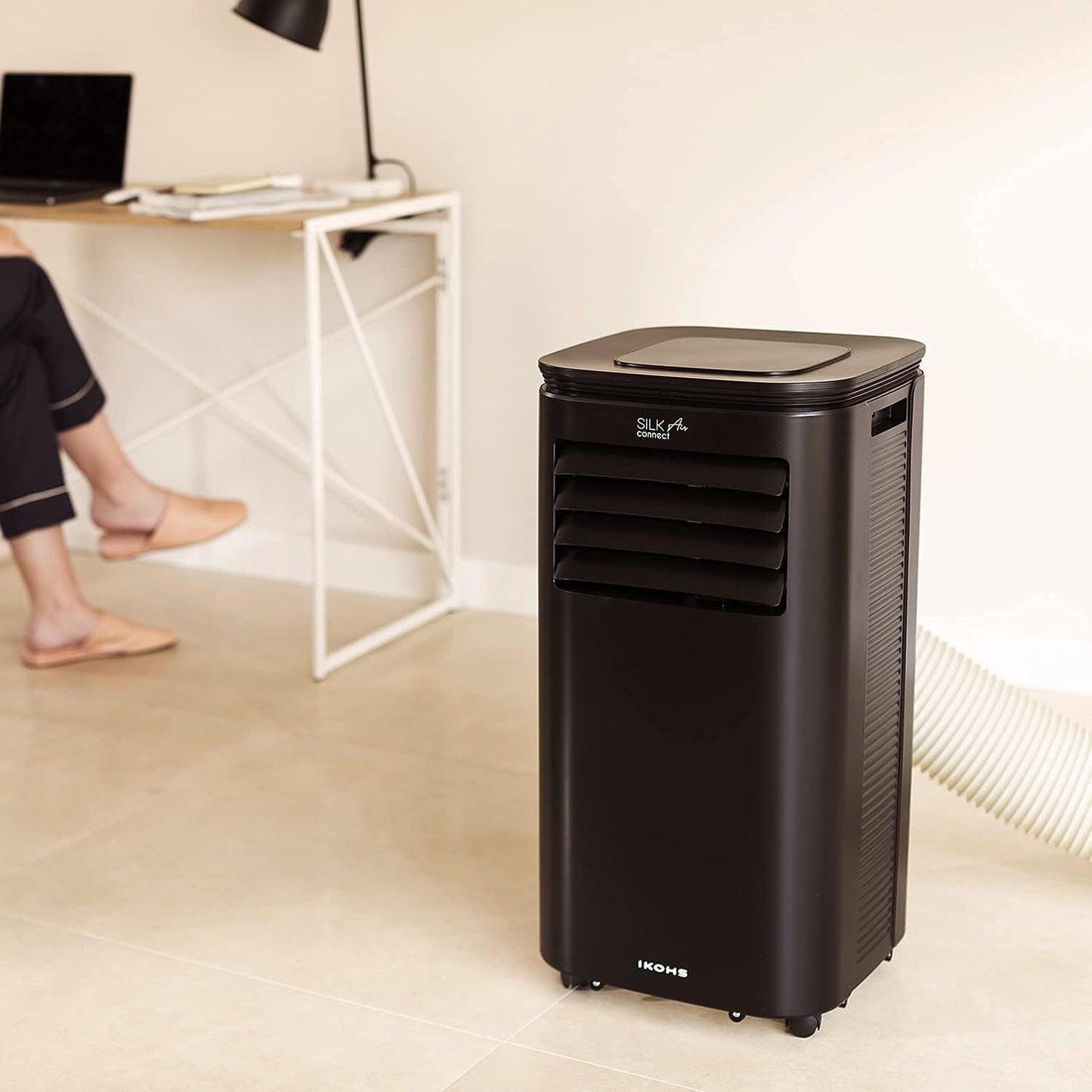 Create - Silkair Connect Portable Air Conditioner 9000btu / Remote Control / Wifi / Black