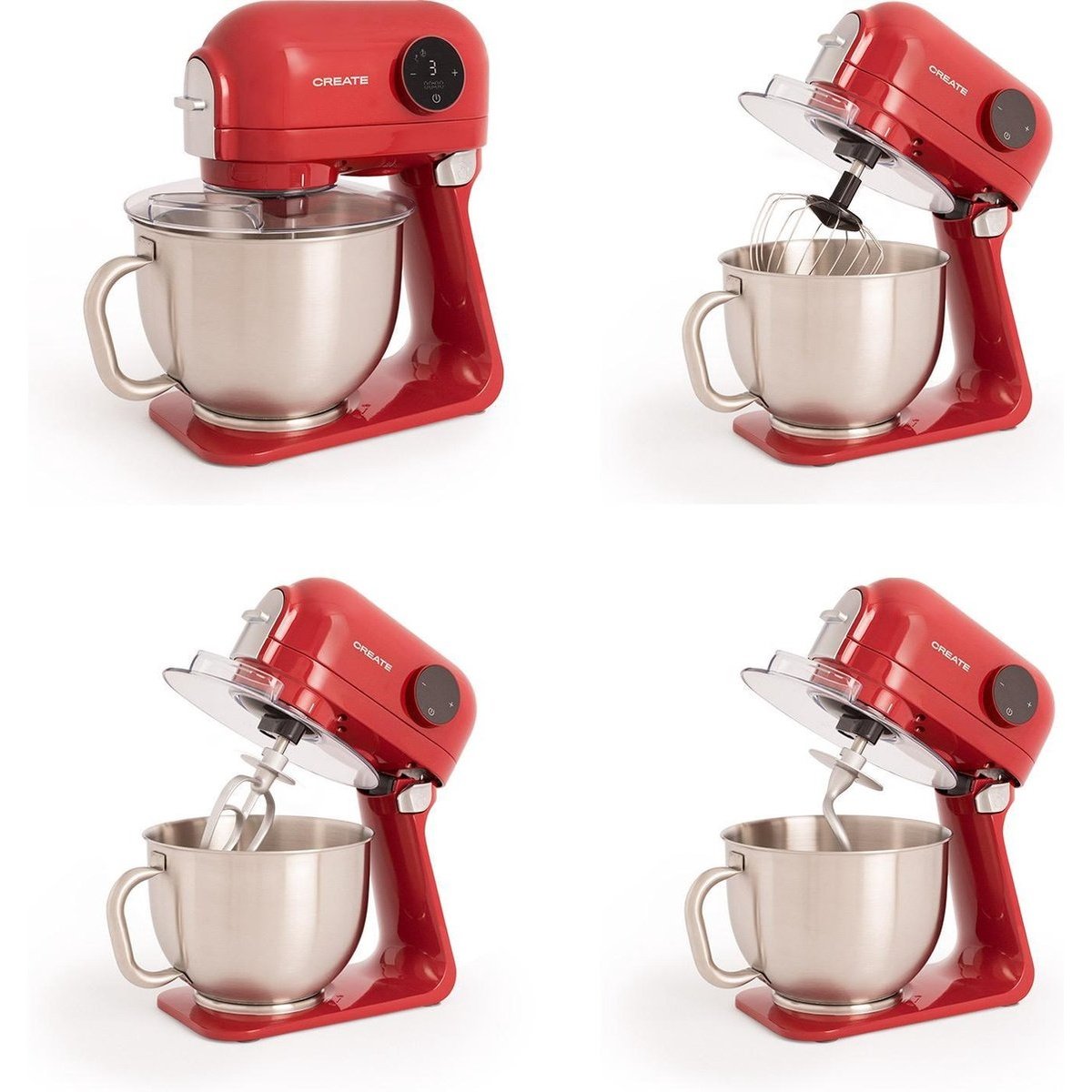 Create - Downmix Retro Food Processors / 5L / Red