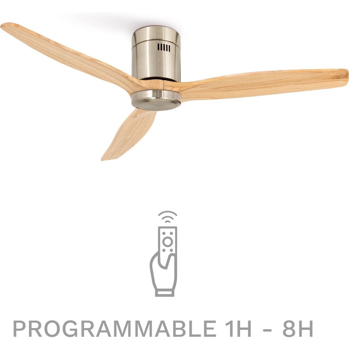 Create - Windcalm Dc Stylance Nickel - Ceiling Fan - Ceiling Fan With Remote Control ( With Light )