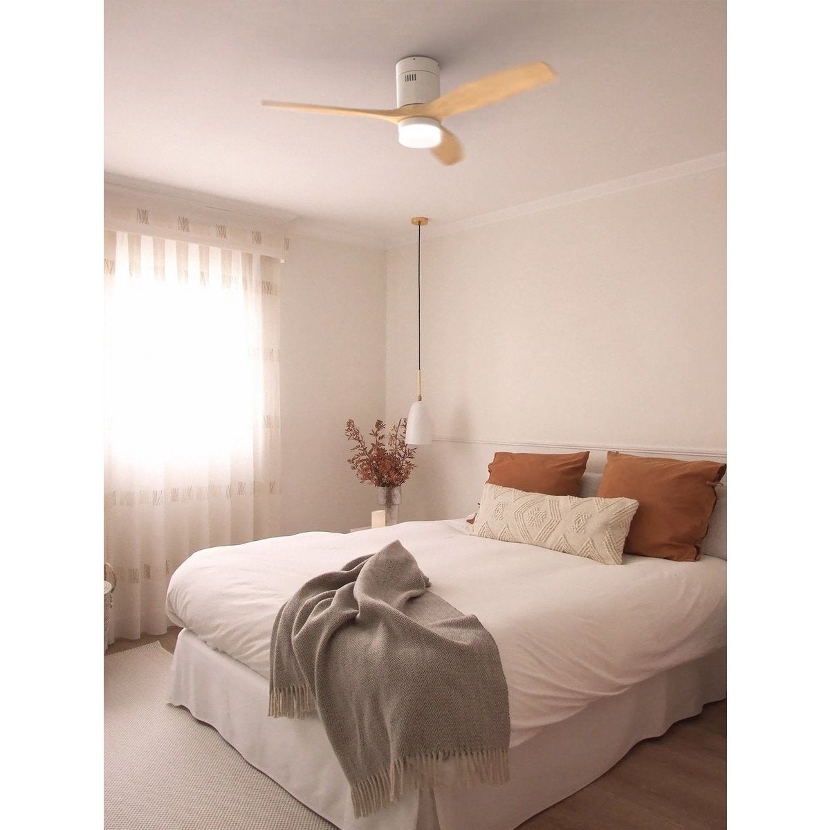 Create - Windcalm Dc Stylance White - Ceiling Fan ( With Light )