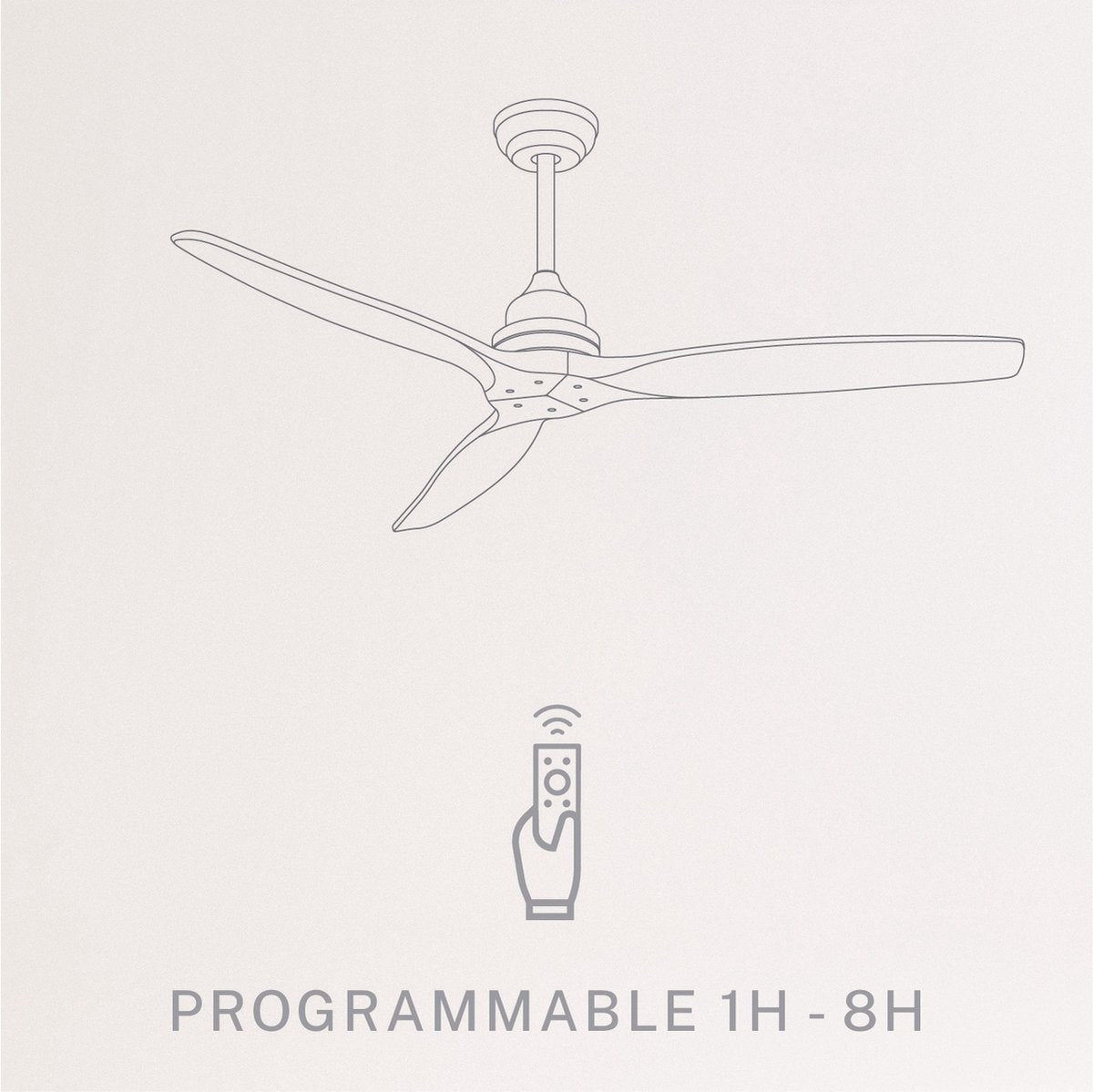 Create - Windwood  75w Silent Ceiling Fan Ã˜132 Cm