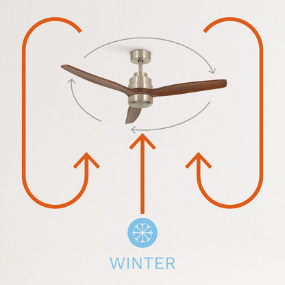 Create - Windstylance Dc Nickel - Ceiling Fan - Ceiling Fan With Remote Control - 6 Speeds ( With Light )