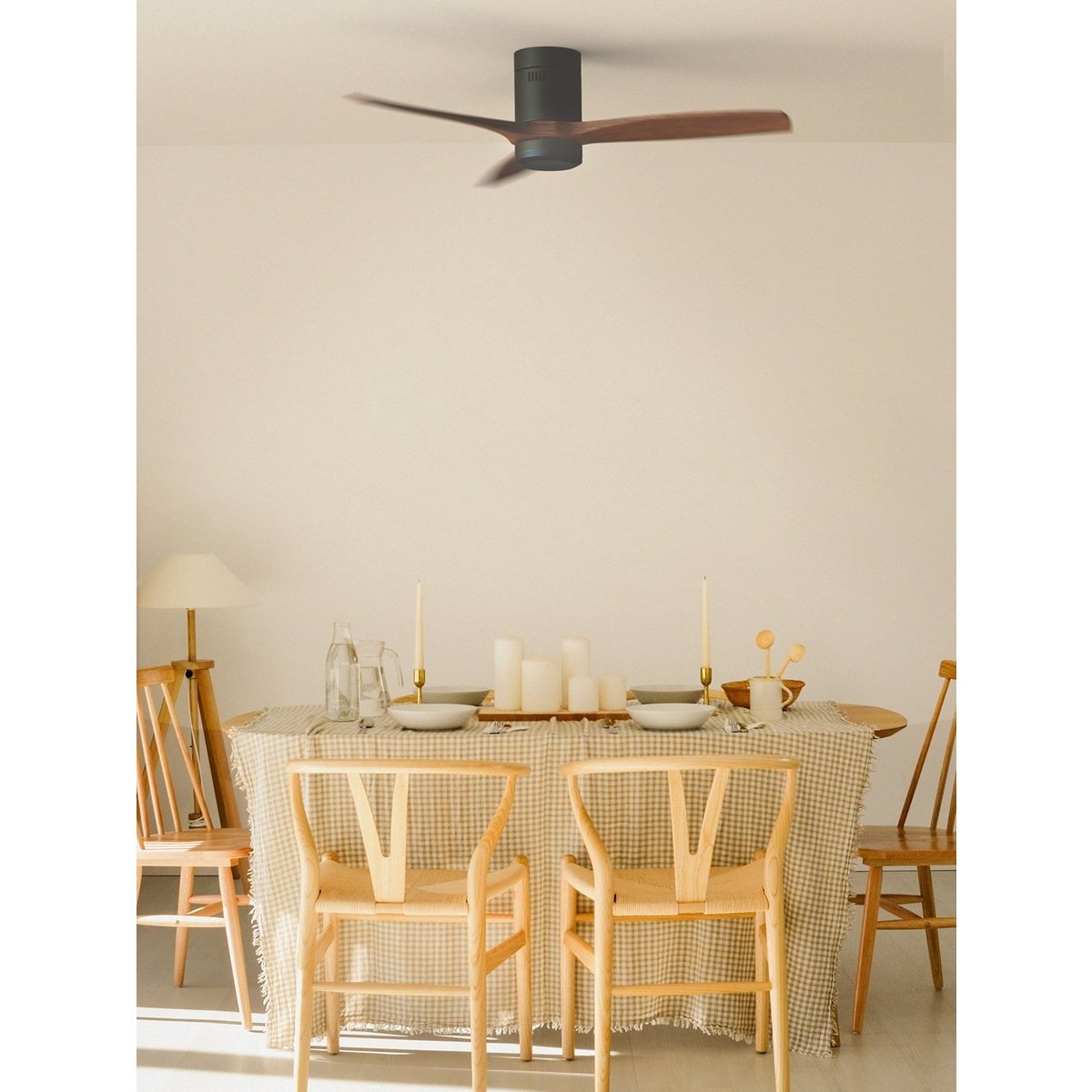 Create - Windcalm Dc Stylance Black - Ceiling Fan ( With Light)