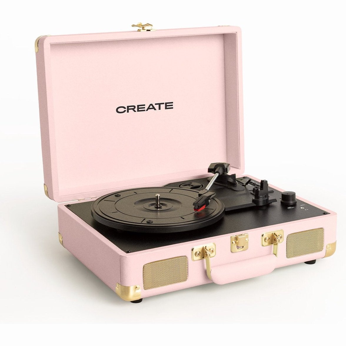 Create - Portable Turntable With Bluetooth / Pastel Pink