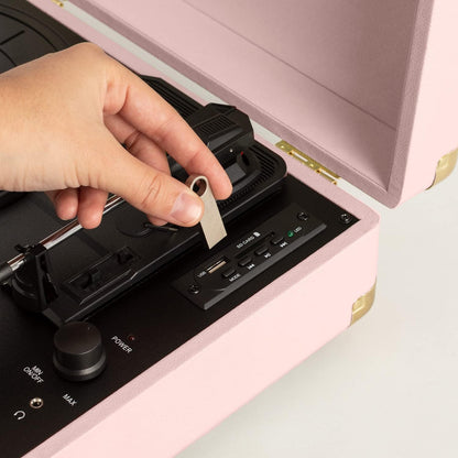 Create - Portable Turntable With Bluetooth / Pastel Pink