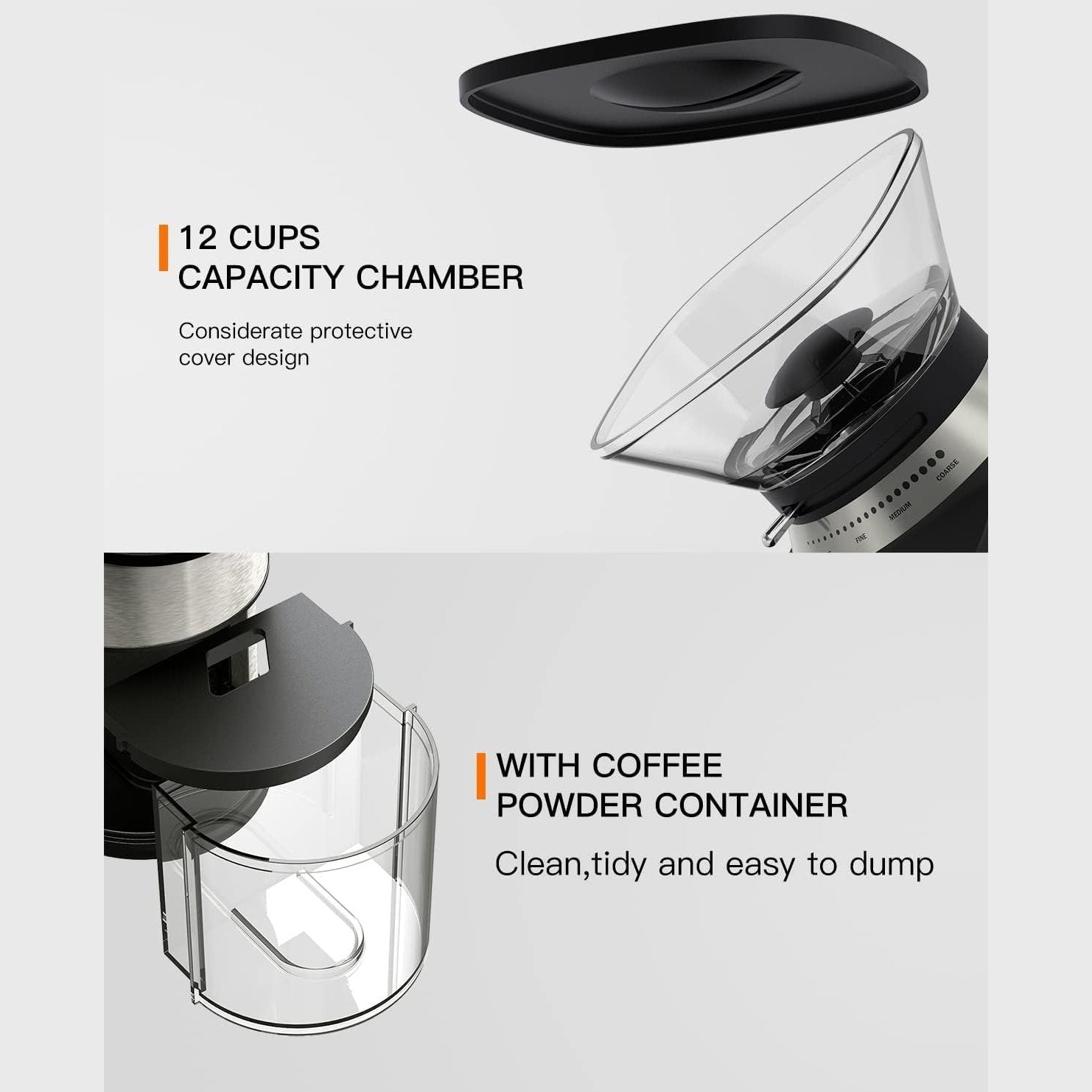 Boly - Electric Conical Burr Coffee Grinder