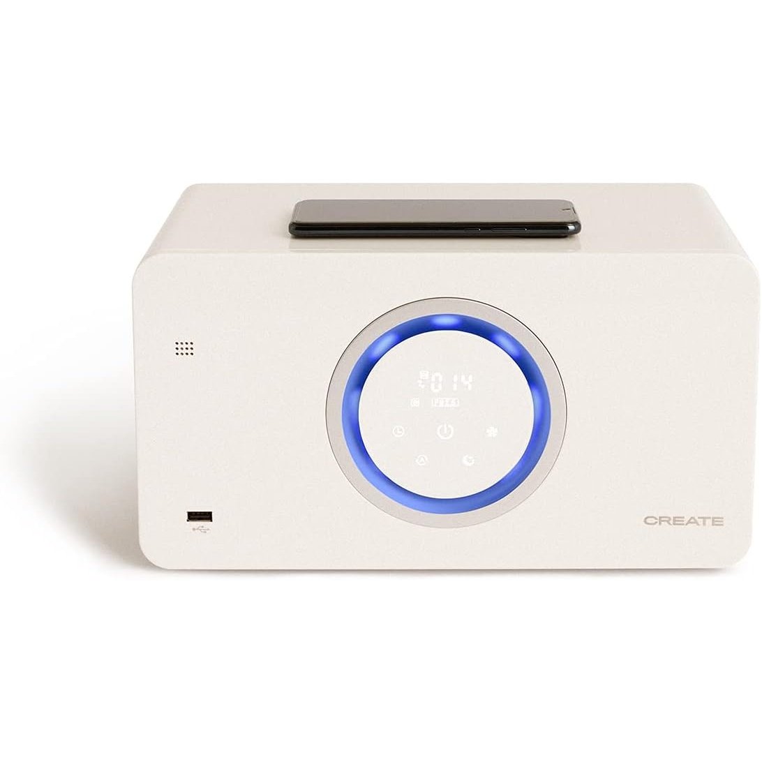 Create - Air Pure Compact/air Purifier With Bluetooth Speaker And Wireless Charger