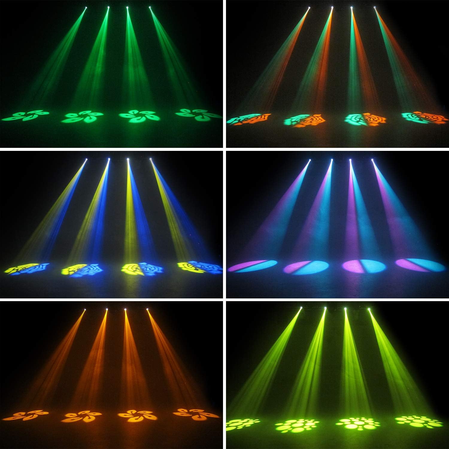 Mfl - 50w Moving Head Light /4 Modes Stage Lighting For Dj Disco Show Bar Nightclub Party