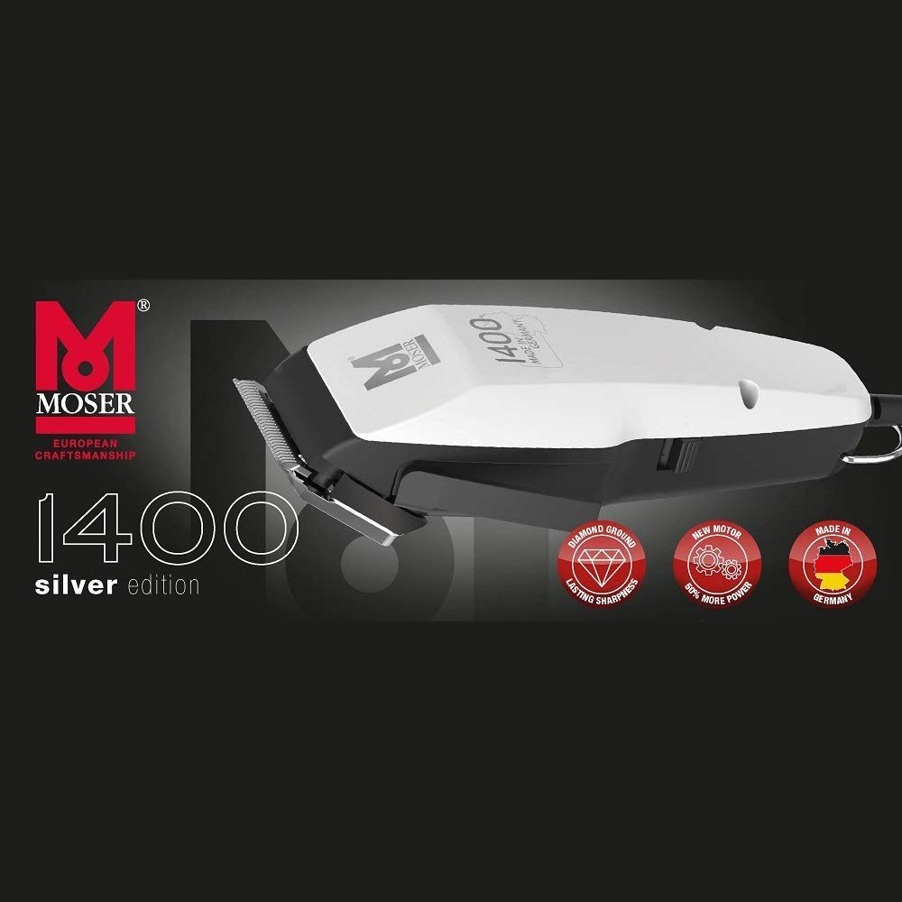 Moser - Hair Clippers Edition 1400 (Silver) / Mo.1400-0458