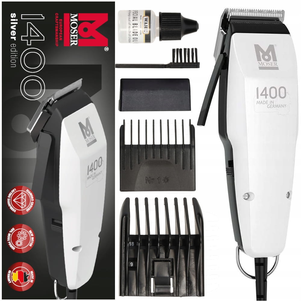 Moser - Hair Clippers Edition 1400 (Silver) / Mo.1400-0458