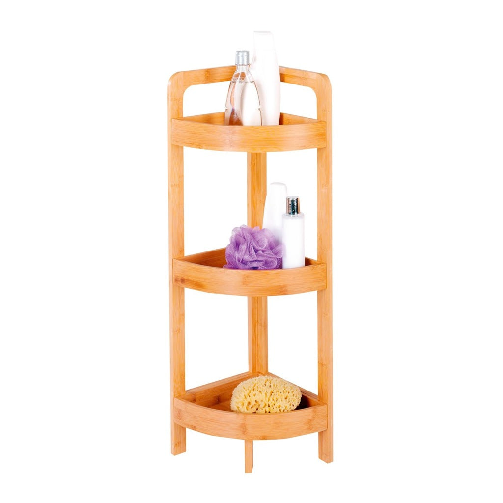 Bambus - Bamboo Corner Shelf / Load Capacity 15 Kg / 23x78cm