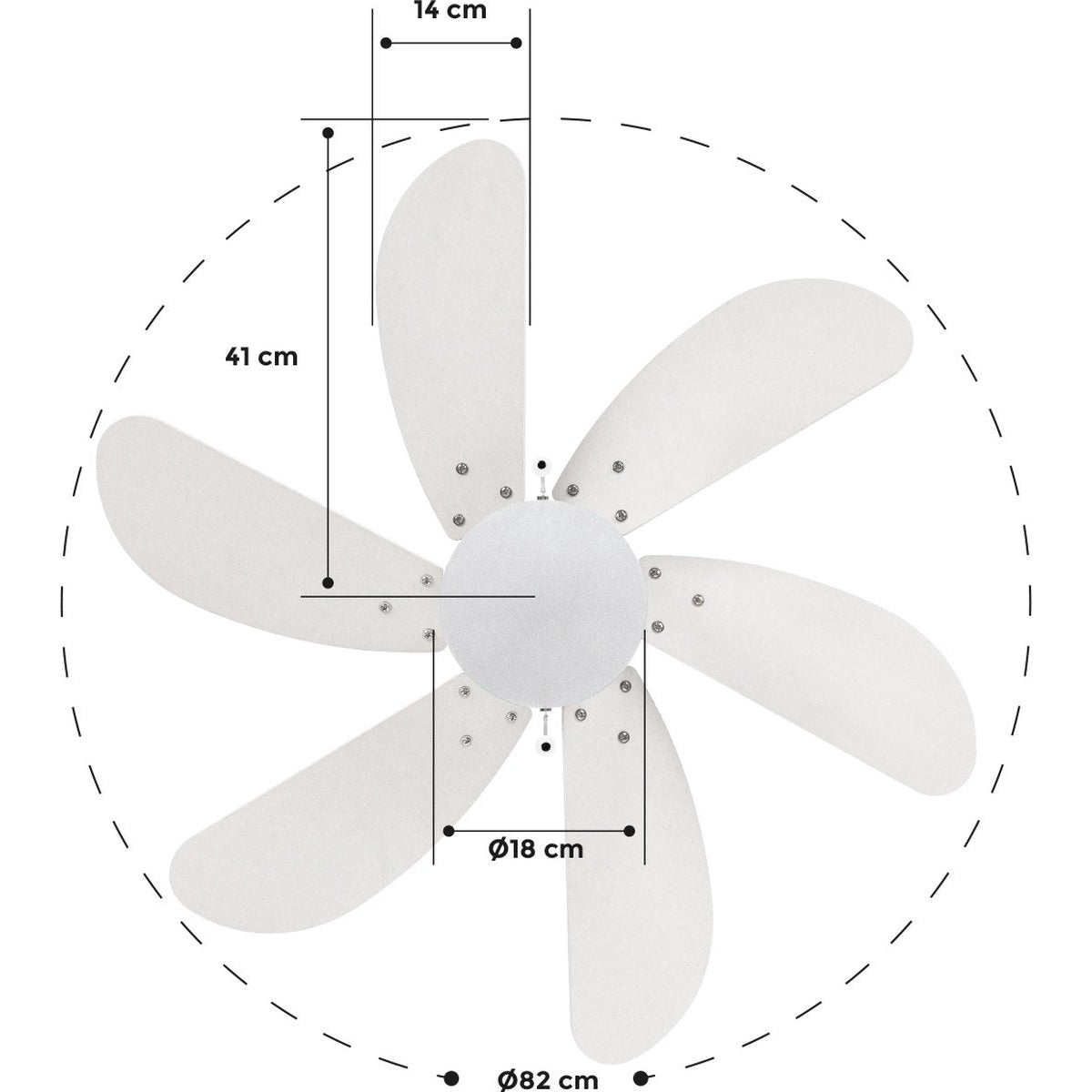 CREATE - Wind Easy Ceiling fan With lighting - 3 speeds - Summer/winter function  