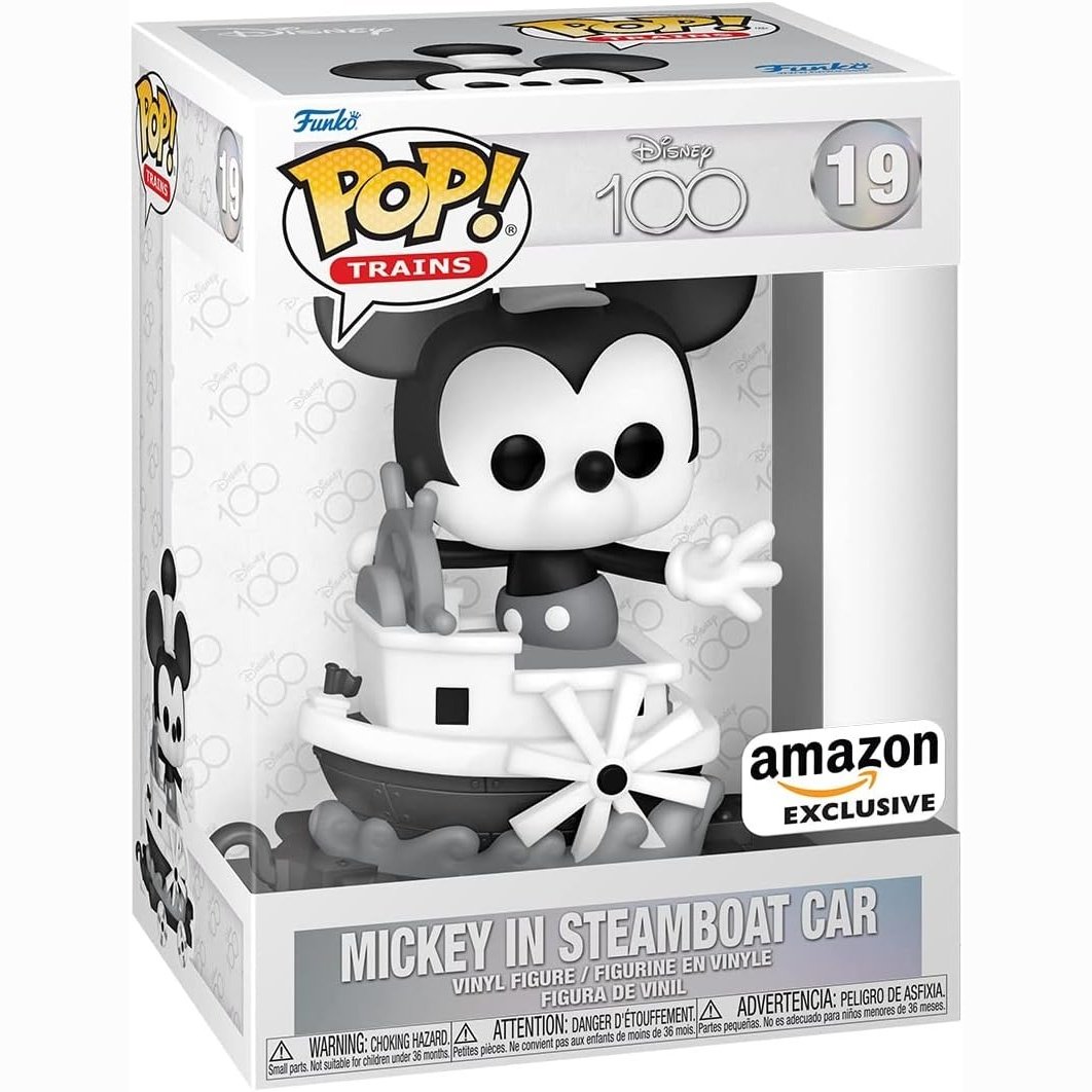 FunkoPop - Train: Disney 100 / Mickey In Steamboat Car / Amazon Exclusive