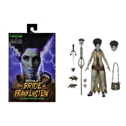 Neca - Teenage Mutant Ninja Turtles X Universal Monsters April O Neil As The Bride Of Frankenstein Ultimate 7" Action Figure