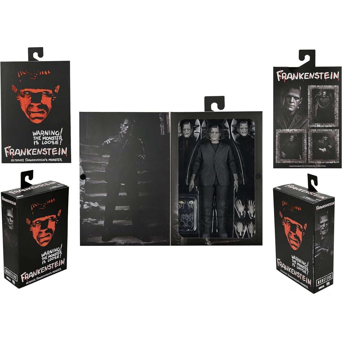 Neca - Universal Monsters Frankenstein Action Figure [ultimate Version, Black & White]