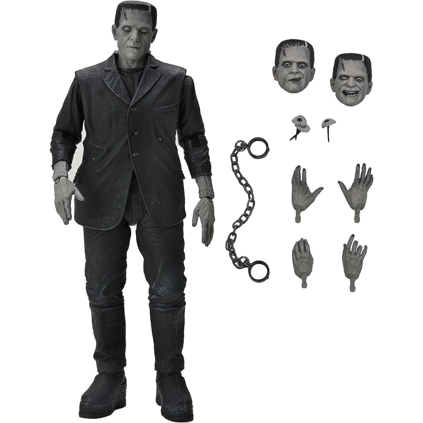 Neca - Universal Monsters Frankenstein Action Figure [ultimate Version, Black & White]