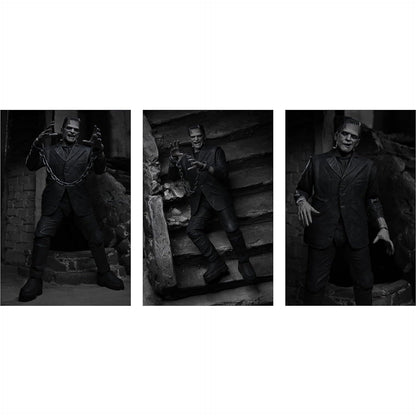 Neca - Universal Monsters Frankenstein Action Figure [ultimate Version, Black & White]