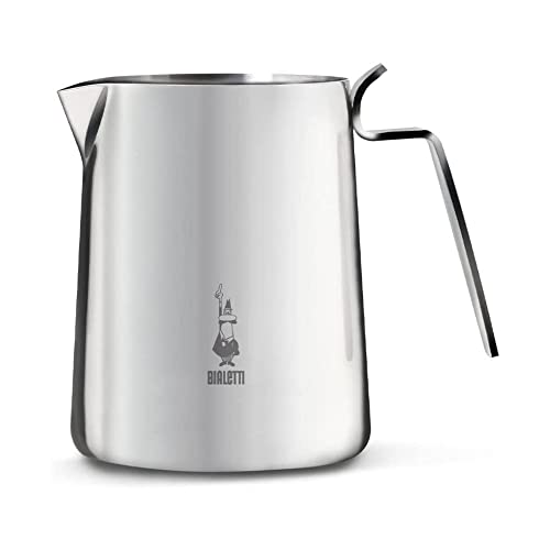 Bialetti - Nuovo Milk Pitcher Elegance, Stainless Steel, Silver, 30 x 20 x 15 cm