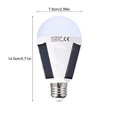 Solar - 7W LED Solar Light Bulbs With Hanging Hook For Emergency Use