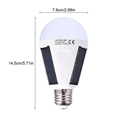 Solar - 7W LED Solar Light Bulbs With Hanging Hook For Emergency Use