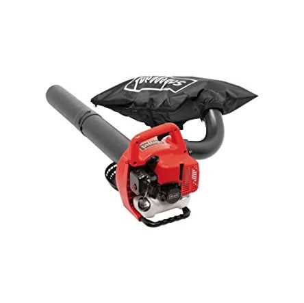 Scheppach petrol leaf blower LBH2600P with a maximum air flow of 678 cubic meters per hour and an air speed of 268 kilometers per hour, designed for efficient leaf vacuuming and blowing.