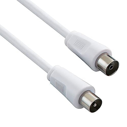 PremiumCord - Coaxial Antenna Cable 1m, 75 Ohm, IEC Female Plug, Shielded