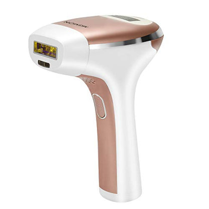 MiSMON IPL hair removal device for safe, effective, and permanent hair removal with advanced features like smart skin color detection and a user-friendly LCD screen.