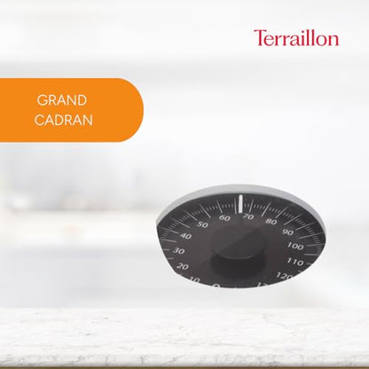 Terraillon - Nautic Noir Mechanical Bathroom Scale - Large Dial, 150kg Capacity