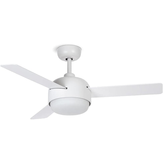 Create - Windball Ceiling Fan White With Lighting - 6 Speeds, 3 Light Temperatures, 40 W, Diameter 112 Cm