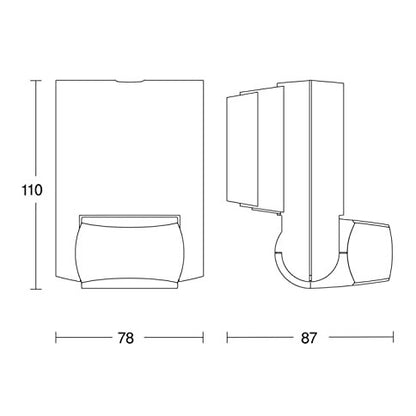 Steinel - IS 130-2 Motion Detector, 130° Sensor, 12m Reach, IP54