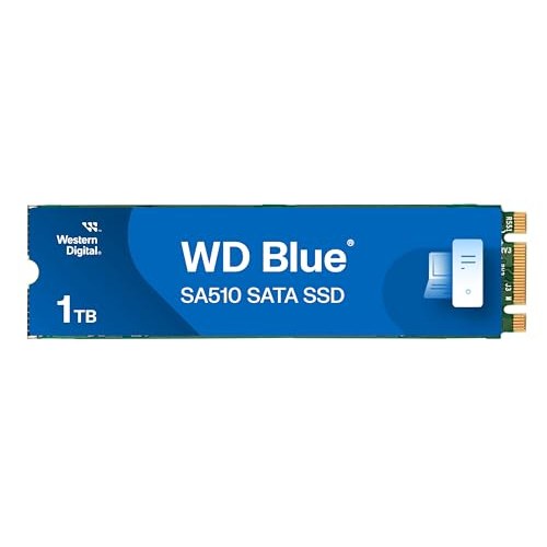 Internal solid state drive featuring a 1TB storage capacity with SATA III 6 Gb/s interface in M.2 2280 form factor and speeds up to 560 MB/s