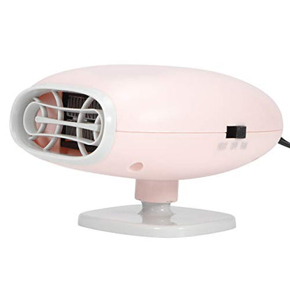 Tyenaza - 12V Portable Car Heater And Defroster Fan For Windshield (Pink)