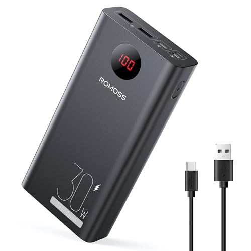 ROMOSS - PEA30 30,000 mAh External Battery with Fast Charging and LED Display