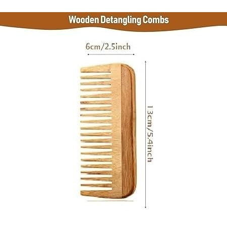 Kolkata Saree Warehouse - Organic Neem Wood Comb For Hair Growth