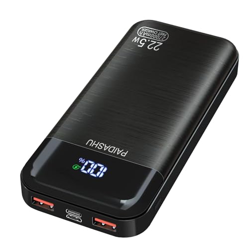 PAIDASHU - 27000mAh Power Bank, Fast Rechargeable USB-C Charger with LED Display