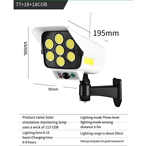 Dpm - Solar Security LED Light with Motion Sensor & Remote Control