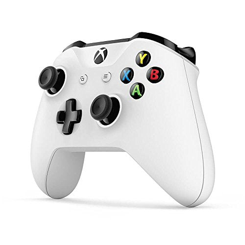 Xbox wireless controller compatible with Xbox One X, One S, and Windows 10, featuring Bluetooth technology and textured grip for enhanced comfort.