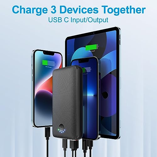 Power Bank - 27000mAh Fast Charging Portable Charger with USB-C and Flashlight