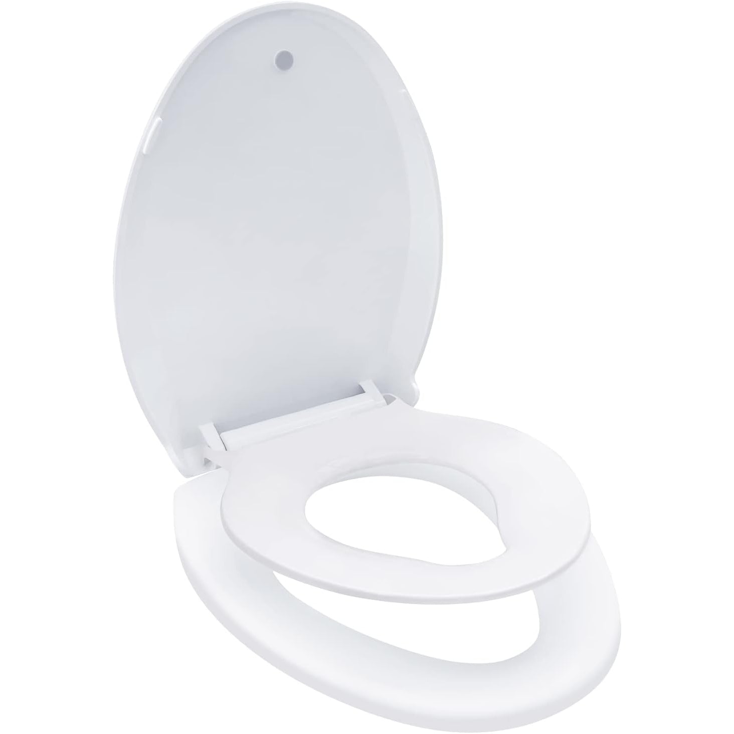 Waayaa - Elongated Toilet Seat With Built-In Toddler Potty Training Seat